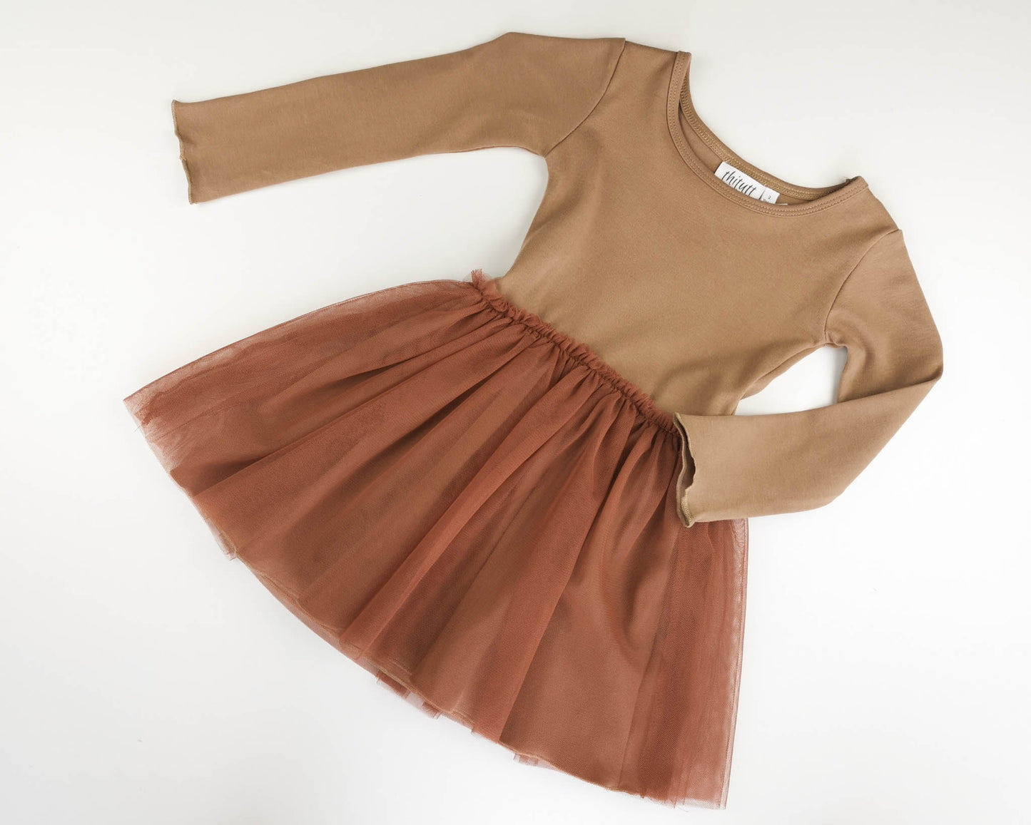 Tulle kjole brun