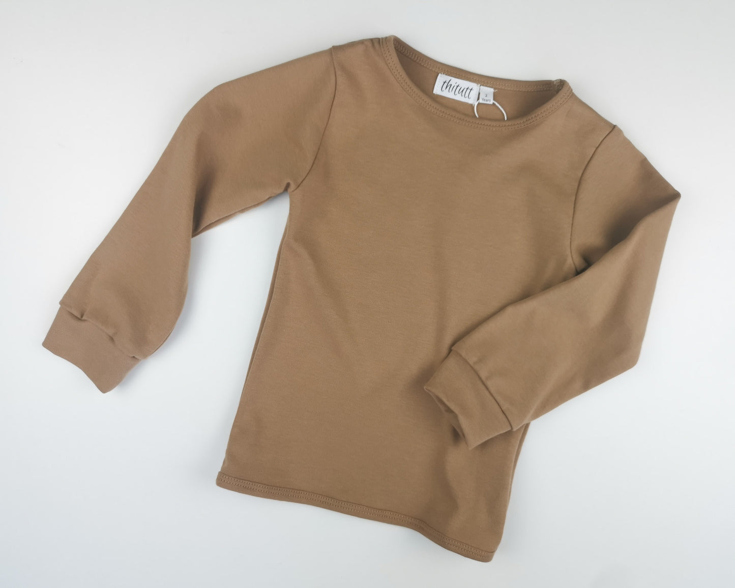 Basic longsleeve lys brun