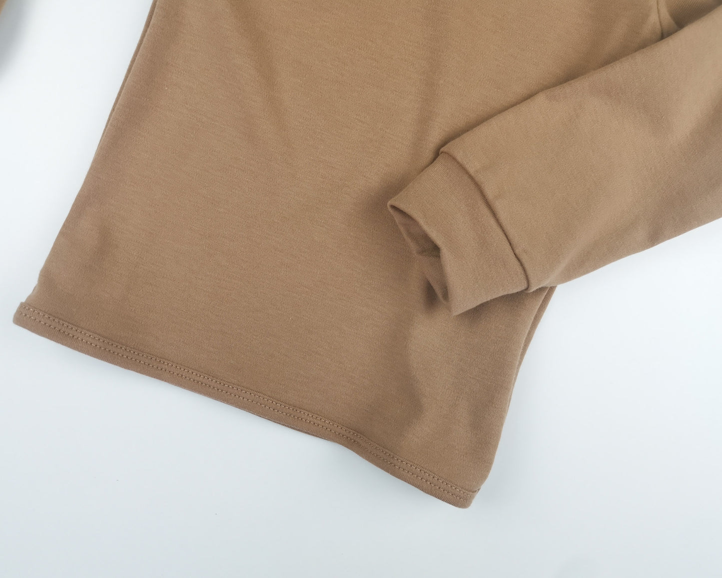 Basic longsleeve lys brun
