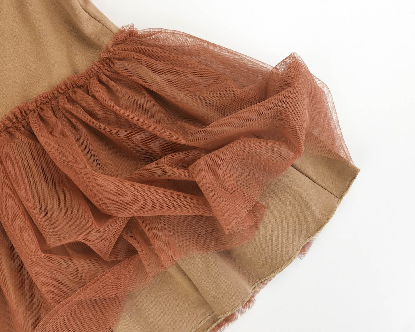 Tulle kjole brun